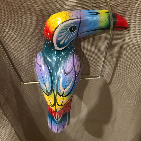 Other - Talavera Hanging Parrot on Perch